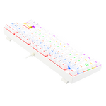 TECLADO REDRAGON KUMARA RAINBOW, SPANISH K552W-KR-SP WHITE RED SWITCH REDRAGON