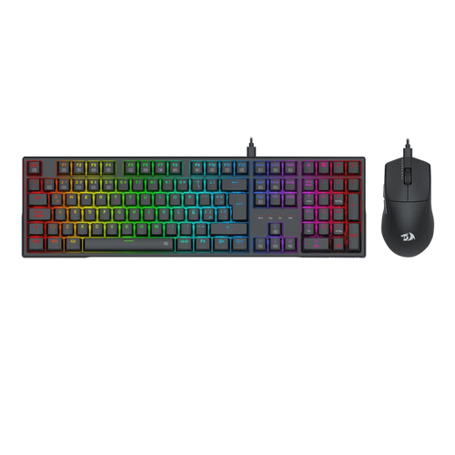 COMBO REDRAGON S146-SP TECLADO TRUNDLE K668RGB SPANISH + MOUSE M724 BLACK REDRAGON