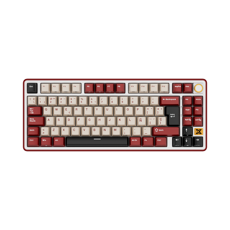 TECLADO RK X87 CABLEADO RED - CREAMY SWITCH ROYAL KLUDGE