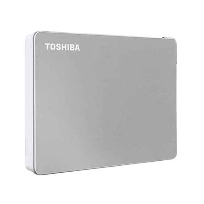 DISCO DURO EXTERNO PORTÁTIL CANVIO FLEX, 2 TB, USB 3.0 / 2.0, COLOR: PLATA TOSHIBA