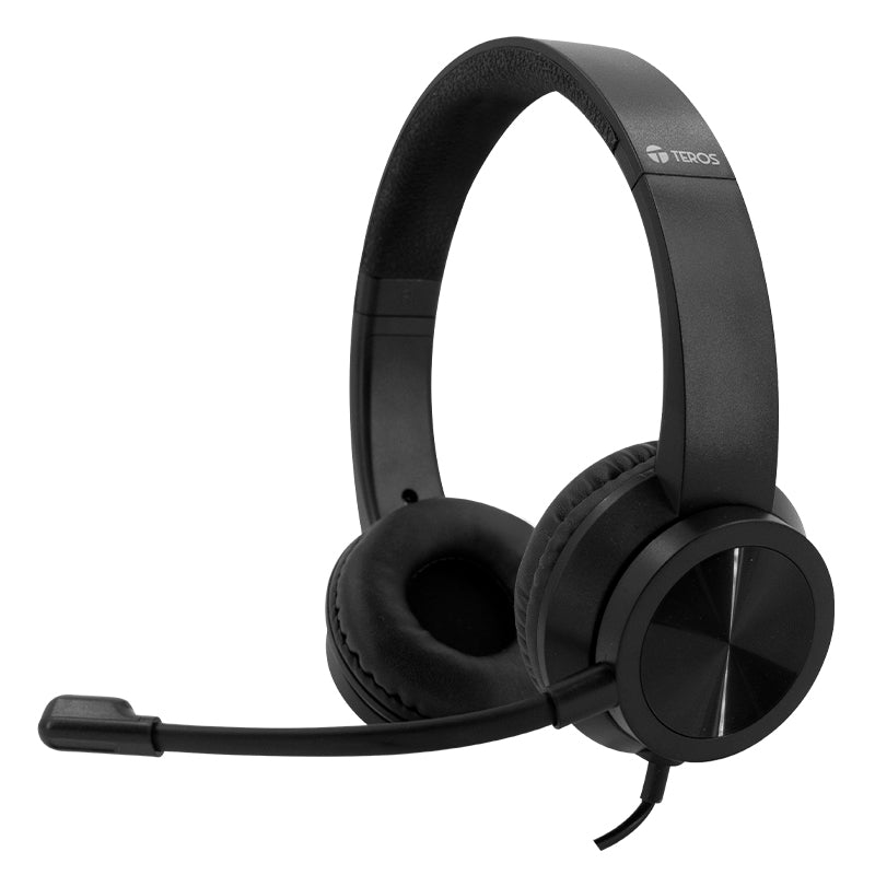 AUDÍFONO TEROS TE-8037N (HEADSET), NEGRO TEROS