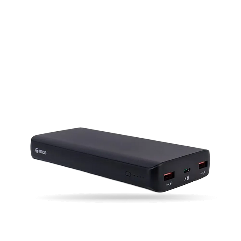 POWERBANK TE-7057N, 20000MAH, USB-A, USB-C, NEGRO TEROS