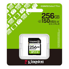 SD KING CANVAS SELECT +256GB MEMORIA CARD KINGSTON