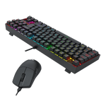 COMBO S145-SP TECLADO KUMARA RGB SPANISH RED SWITCH + MOUSE M724 BLACK