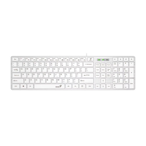 Teclado Genius Smarts Slimstar 126 Usb Multimedia Sp White