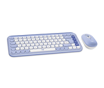 LILAC TECLADO LOGITECH + MOUSE POP ICON BLUETOOTH/WIRELESS SP / COPILOT/ LILAC (920-013054) LOGITECH