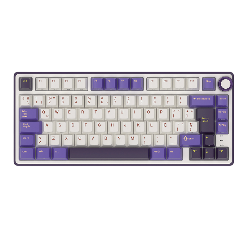 TECLADO ROYAL KLUDGE R75 CABLEADO BLACKBERRY MOUSE - K SILVER SWITCH ROYAL KLUDGE