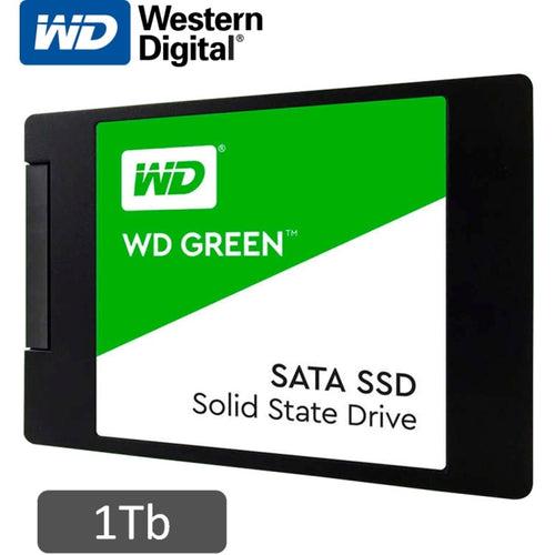 SSD WD GREEN, WDS100T3G0A, 1TB, SATA 6GB/S, 2.5", 7MM. WESTERN DIGITAL