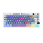 TECLADO ROYAL KLUDGE RK M65 INALAMBRICO- 2.4, BT - OCEAN BLUE - CREAMY SWITCH ROYAL KLUDGE