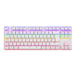 TECLADO BORA LITE RAINBOW, SPANISH T-TGK313GB-LIT WHITE RED SWITCH