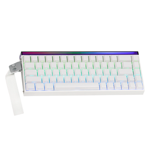 Teclado Aula HERO68HE RGB Cableado Ingles WHITE - METEOR MAGNETIC SWITCH