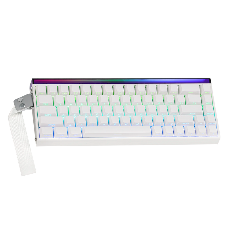 Teclado Aula HERO68HE RGB Cableado Ingles WHITE - METEOR MAGNETIC SWITCH