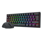 COMBO REDRAGON S143 TECLADO K617RGB FIZZ SP + MOUSE M724 BLACK