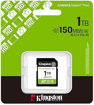 SD KING CANVAS SELECT +1TB MEMORIA CARD SD KINGSTON