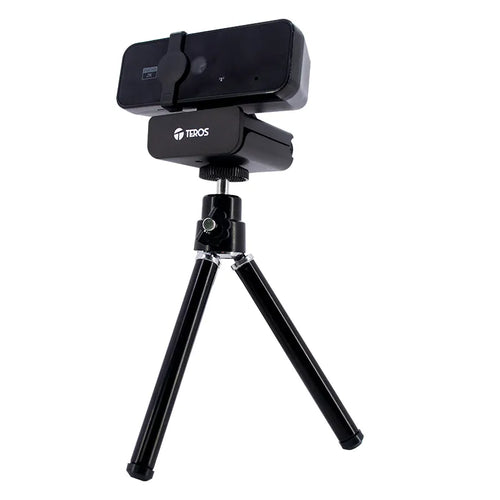WEBCAM TEROS TE-9072, 2K, MICRÓFONO INCORPORADO, USB 2.0 TEROS