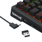 TECLADO REDRAGON UCAL K724 PRO INALÁMBRICO ESPAÑOL BLACK - MINT MAMBO SWITCH REDRAGON
