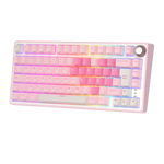 TECLADO R75 CABLEADO PINK MELODY - CREAMY SWITCH ROYAL KLUDGE
