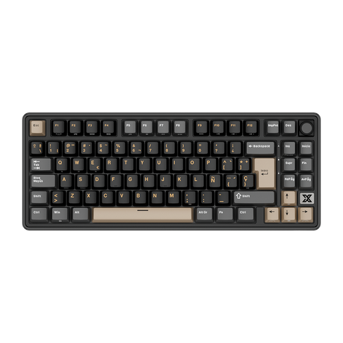 TECLADO RK X87 INALÁMBRICO PHANTOM - BEIGE SWITCH ROYAL KLUDGE