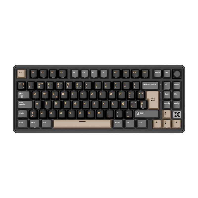 TECLADO RK X87 INALÁMBRICO PHANTOM - BEIGE SWITCH ROYAL KLUDGE