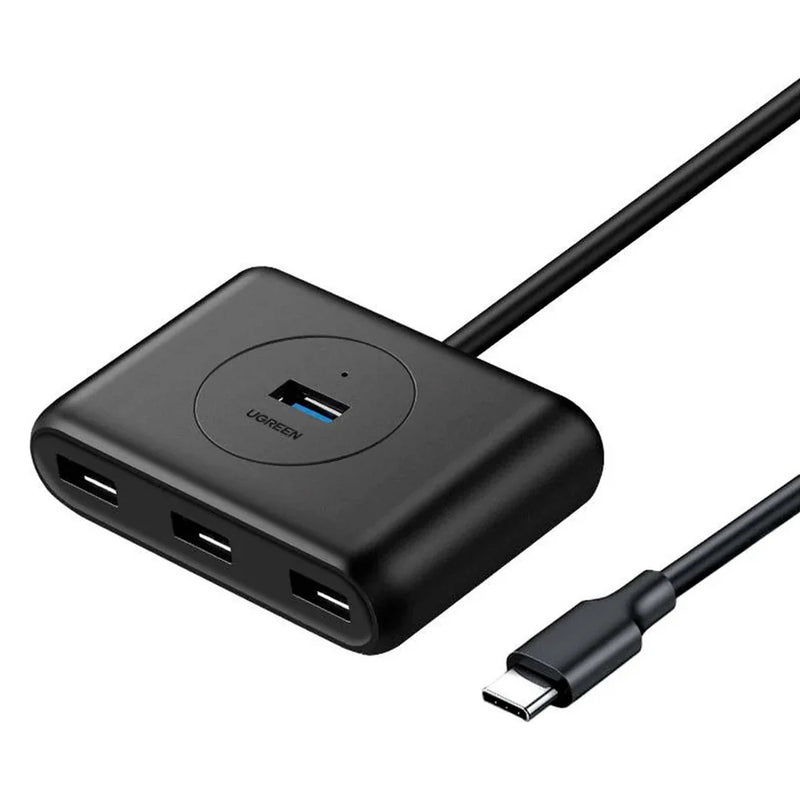 HUB UGREEN /4 PUERTOS/ USB A 3.0/ CON USB-C ADAPTADOR/ CR113 40850
