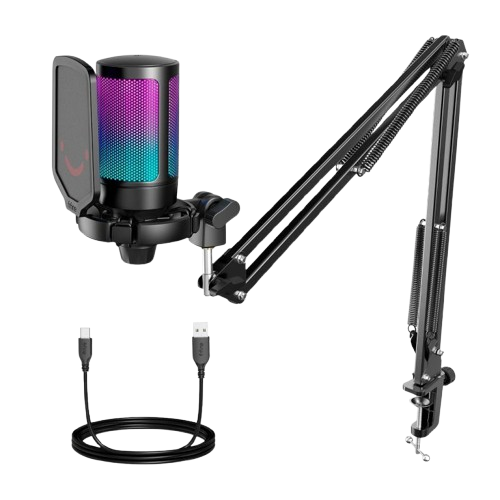 MICRÓFONO FIFINE A6T BLACK SOPORTE DE BRAZO FIFINE